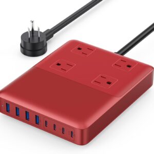 Charging Station Power Strip 4 AC Outlets 8 USB Ports - Image 13