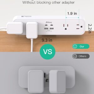 Desk Clamp Power Strip 5Ft Extension Cord 4 Outlets 4 USB Ports - Image 4