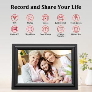 Digital Picture Frame 10.1 Inch WiFi Touch Screen - Image 2
