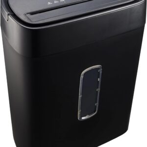 High Security Cross Cut Paper Shredder 8 Sheet Black - Image 10