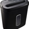 High Security Cross Cut Paper Shredder 8 Sheet Black