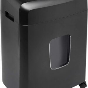 High Security Cross Cut Paper Shredder 8 Sheet Black - Image 11