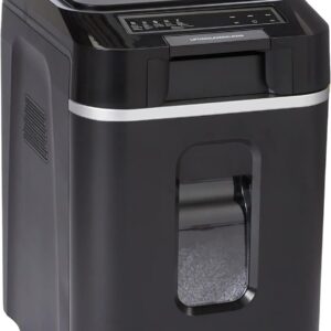 High Security Cross Cut Paper Shredder 8 Sheet Black - Image 12