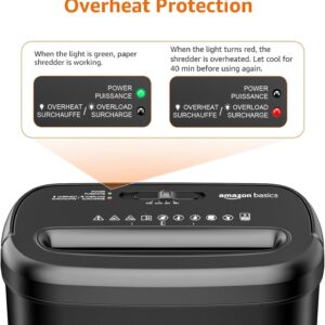 High Security Cross Cut Paper Shredder 8 Sheet Black - Image 5