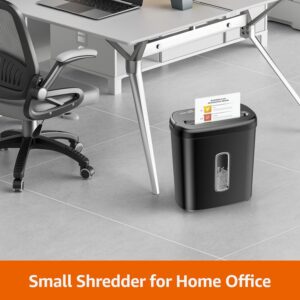 High Security Cross Cut Paper Shredder 8 Sheet Black - Image 7