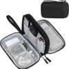 Portable Electronic Organizer Bag Waterproof Medium Black