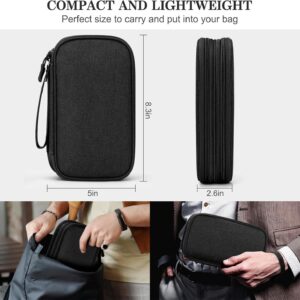 Portable Electronic Organizer Bag Waterproof Medium Black - Image 2