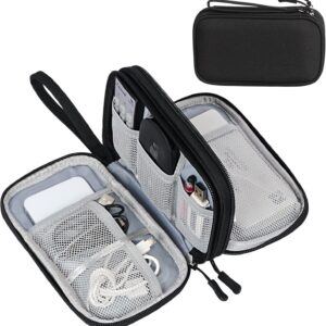 Portable Electronic Organizer Bag Waterproof Medium Black