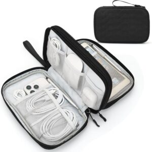 Portable Electronic Organizer Bag Waterproof Medium Black - Image 37
