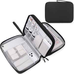 Portable Electronic Organizer Bag Waterproof Medium Black - Image 42