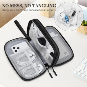 Portable Electronic Organizer Bag Waterproof Medium Black - Image 5