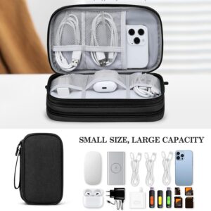 Portable Electronic Organizer Bag Waterproof Medium Black - Image 6