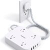 Power Strip Extension Cord 5ft 4 USB Ports