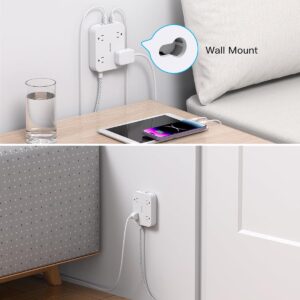 Power Strip Extension Cord 5ft 4 USB Ports - Image 5
