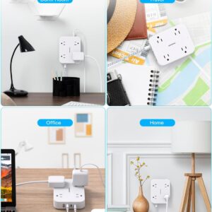 Power Strip Extension Cord 5ft 4 USB Ports - Image 7